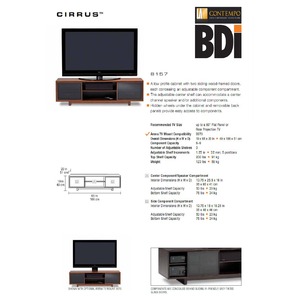 Тумба для ТВ BDI Cirrus 8157 Cherry
