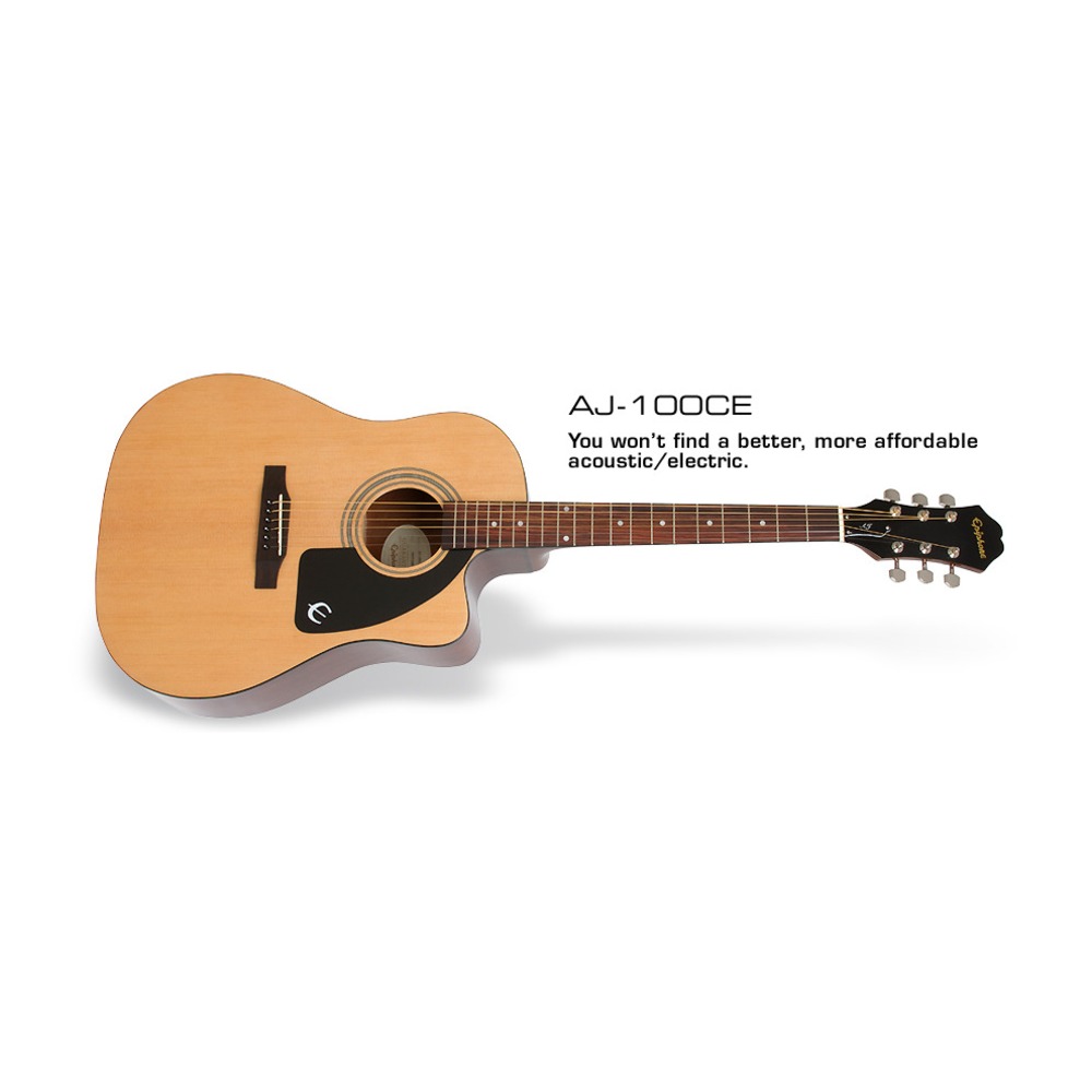 Электроакустическая гитара Epiphone AJ-100CE (PASSIVE) NATURAL