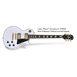 Электрогитара Les Paul Epiphone LES PAUL CUSTOM PRO ALPINE WHITE