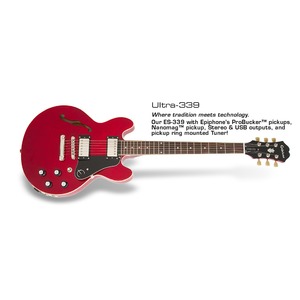 Гитара полуакустическая Epiphone ULTRA-339 CHERRY