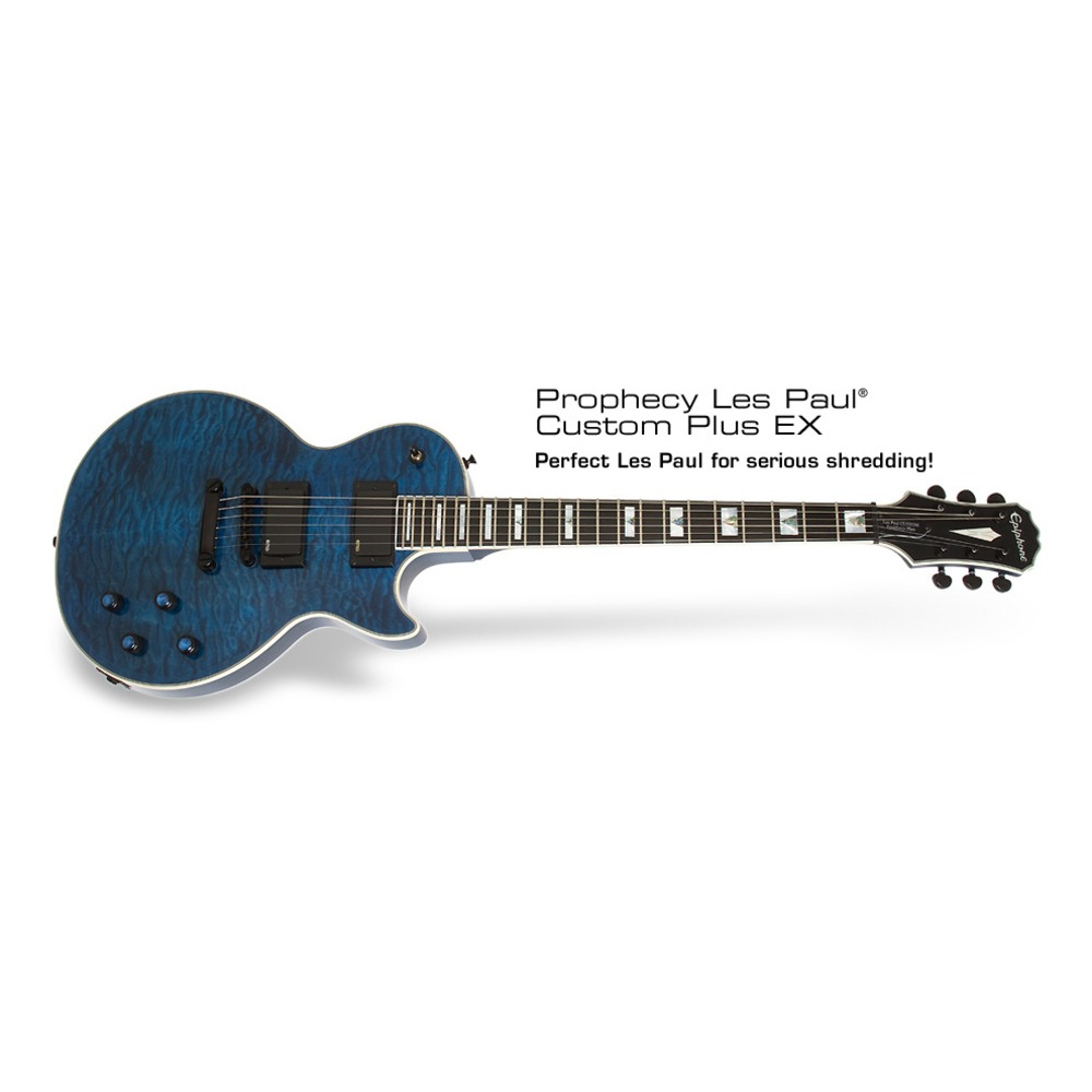 Электрогитара Les Paul Epiphone PROPHECY LES PAUL CUSTOM PLUS EX MIDNIGHT SAPPHIRE