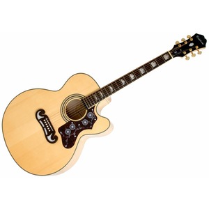 Электроакустическая гитара Epiphone EJ-200CE NATURAL GOLD