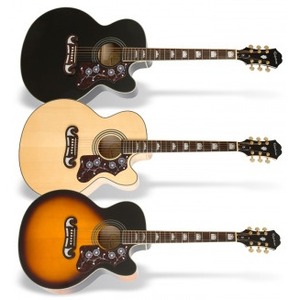 Электроакустическая гитара Epiphone EJ-200CE NATURAL GOLD