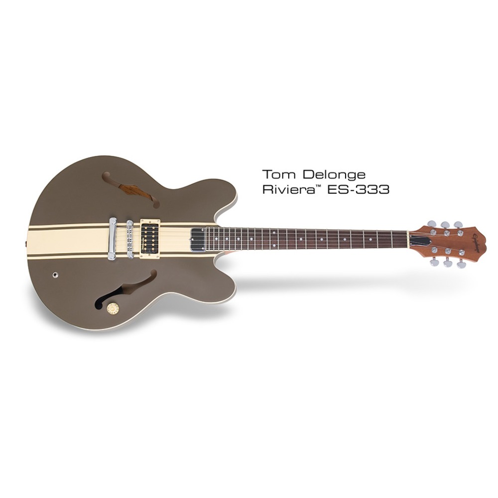 Гитара полуакустическая Epiphone TOM DELONGE SIGNATURE ES-333 BROWN