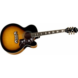 Электроакустическая гитара Epiphone EJ-200CE VINT. SUNBURST GLD