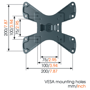 Кронштейн наклонно-поворотный Vogels WALL 1145 Black
