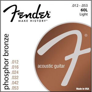 Струны для акустической гитары Fender STRINGS NEW ACOUSTIC 60CL PH0S BRONZE 11-50