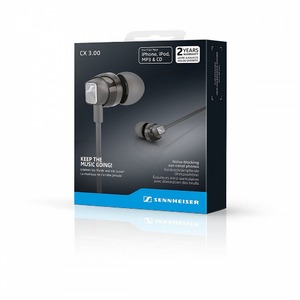 Наушники внутриканальные классические Sennheiser CX 3.00 Black