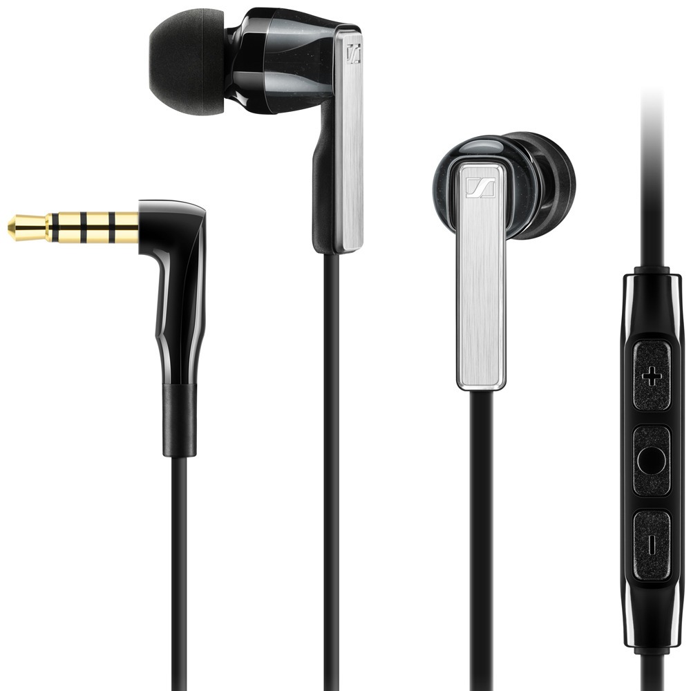 Наушники внутриканальные для iPhone Sennheiser CX 5.00i Black