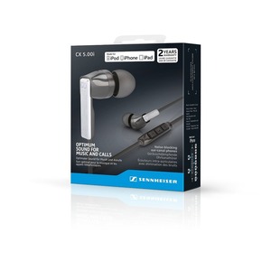 Наушники внутриканальные для iPhone Sennheiser CX 5.00i Black