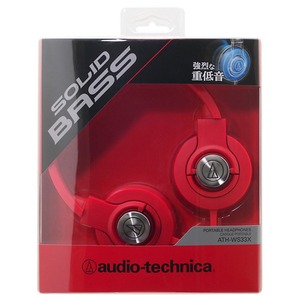 Наушники мониторные классические Audio-Technica ATH-WS33X RD