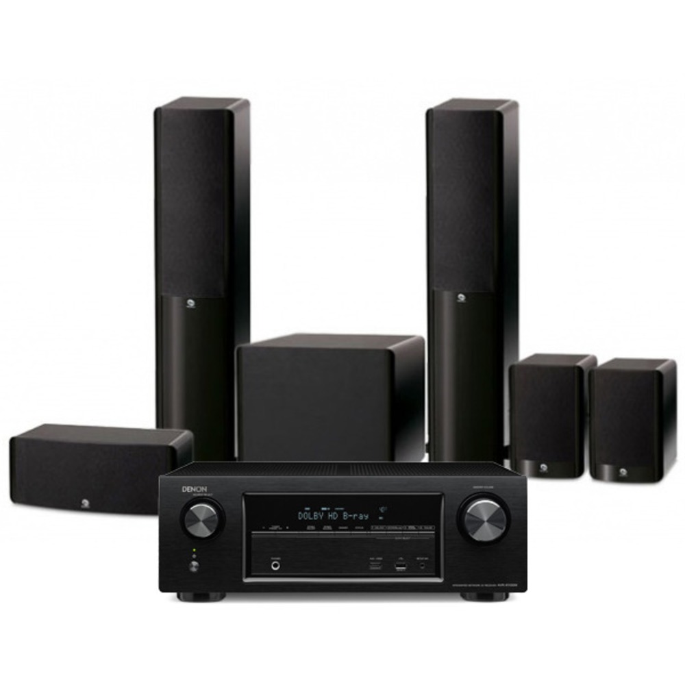 Комплект акустических систем Boston Acoustics A360 + A225c + A23 + ASW250 + Denon AVR 1100