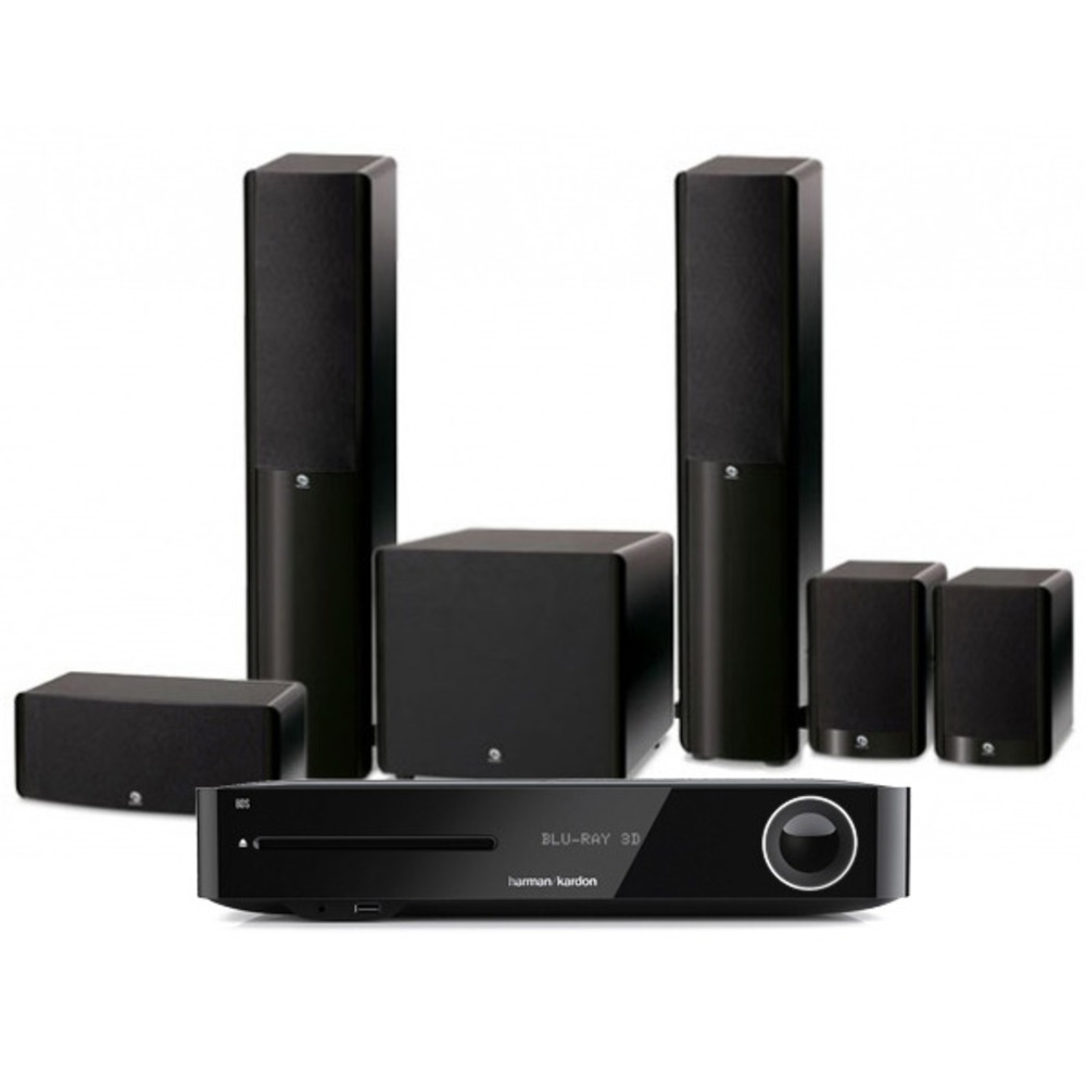 Комплект акустических систем Boston Acoustics A360 + A225c + A23 + ASW250 + Harman BDS 580