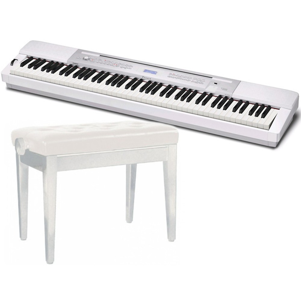 Пианино цифровое Casio Privia PX-350MWE + Vision AP-5102 White