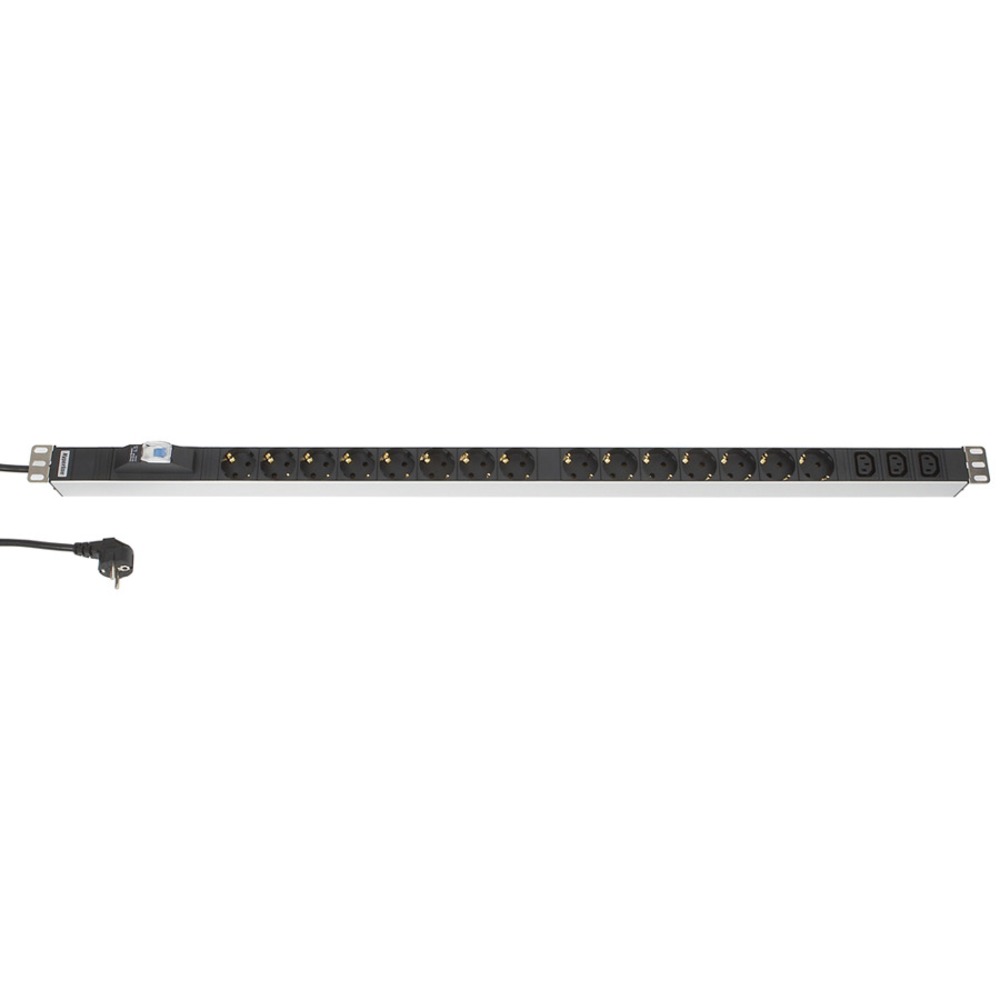Распределитель питания Hyperline SHT-15SH-3IEC-B-2.5EU