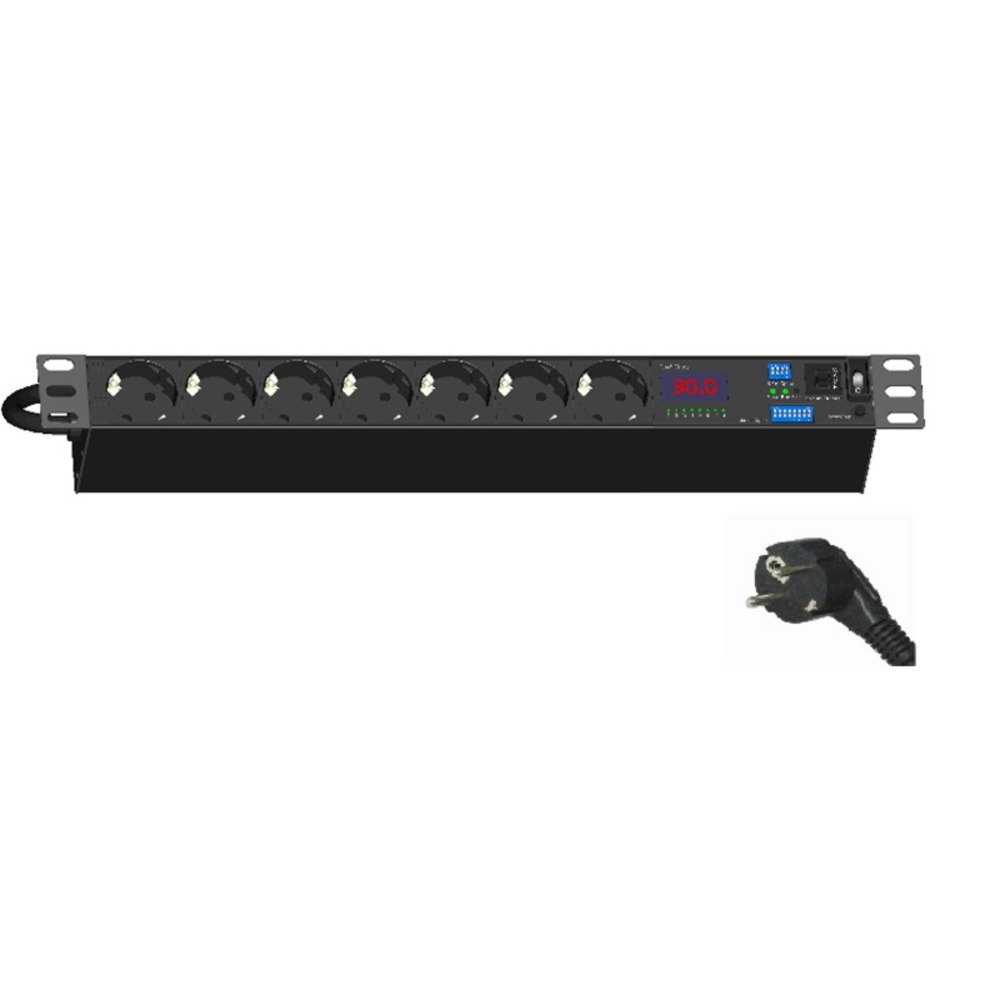 Распределитель питания Hyperline SHT-CT20-7SH-3PVY