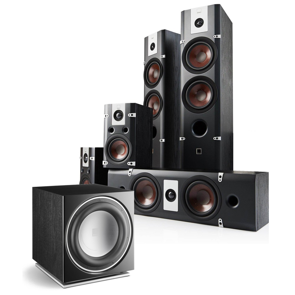 Комплект акустических систем Dali Lektor 6 + Lektor LCR + Lektor 1 + Dali Zensor Sub E-12 F Black