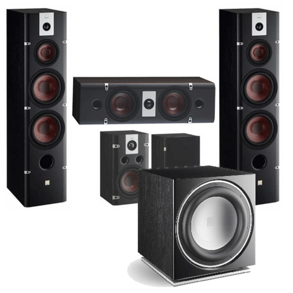 Комплект акустических систем Dali Lektor 8 + Lektor LCR + Lektor 1 + Dali Zensor Sub E-12 F Black