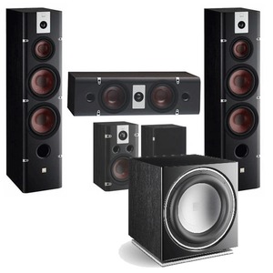 Комплект акустических систем Dali Lektor 8 + Lektor LCR + Lektor 1 + Dali Zensor Sub E-12 F Black