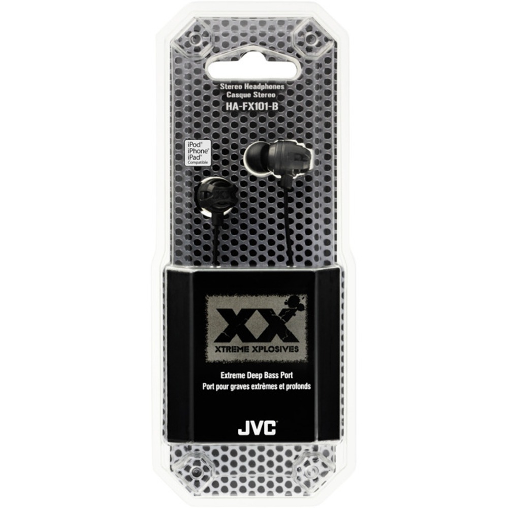 Наушники внутриканальные классические JVC HA-FX101-B