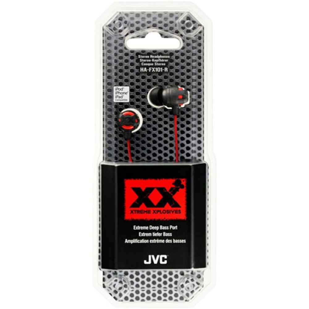 Наушники внутриканальные классические JVC HA-FX101-R