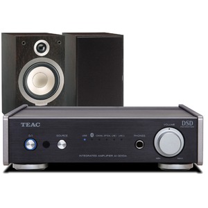 Комплект акустических систем Teac AI-301DA Black + Tannoy V1 Dark Walnut