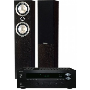 Комплект акустических систем Onkyo TX 8020 + Tannoy V4 Dark Walnut