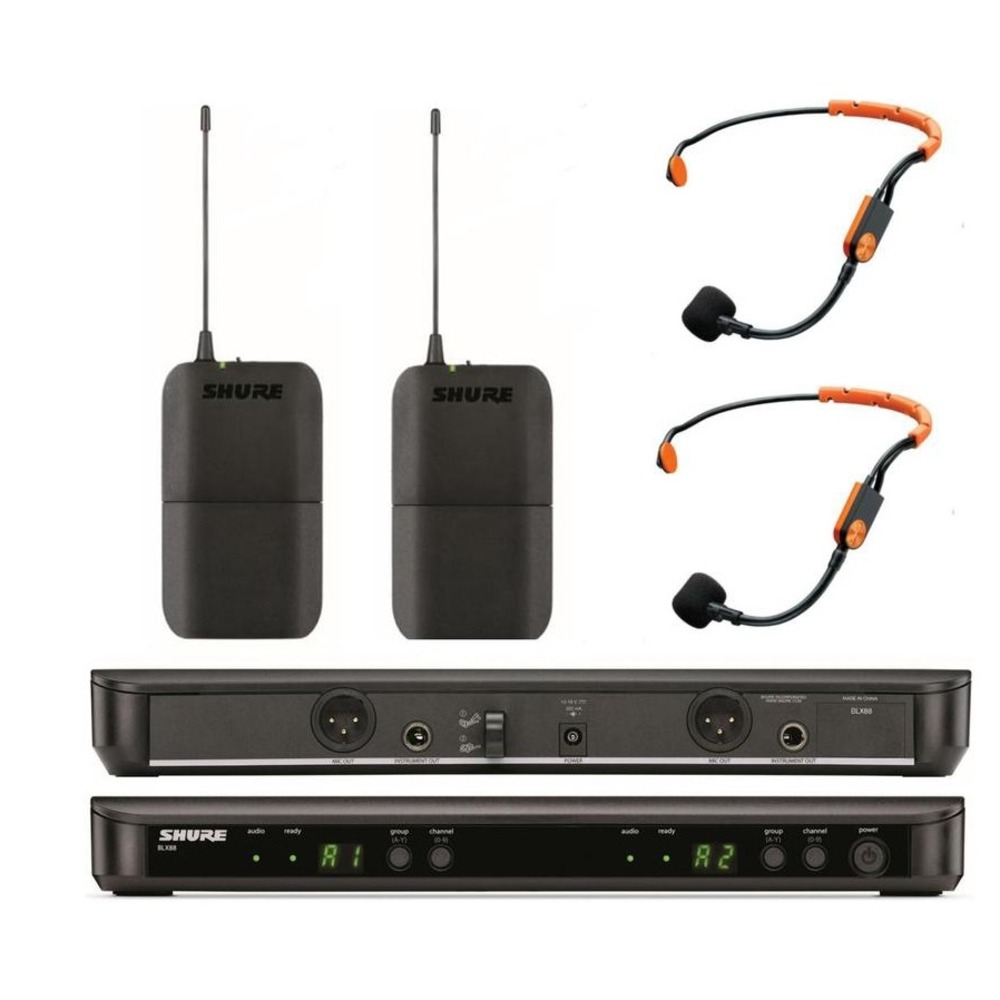 Радиосистема на два микрофона Shure BLX188E/SM31 K3E