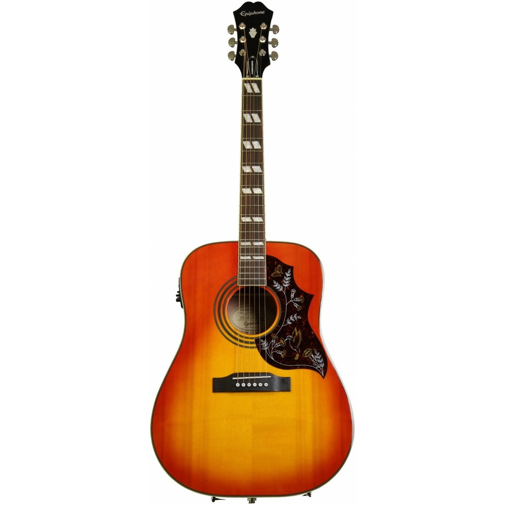 Электроакустическая гитара Epiphone Hummingbird Pro Acoustic/Electric W/Shadow Faded Cherry Burst
