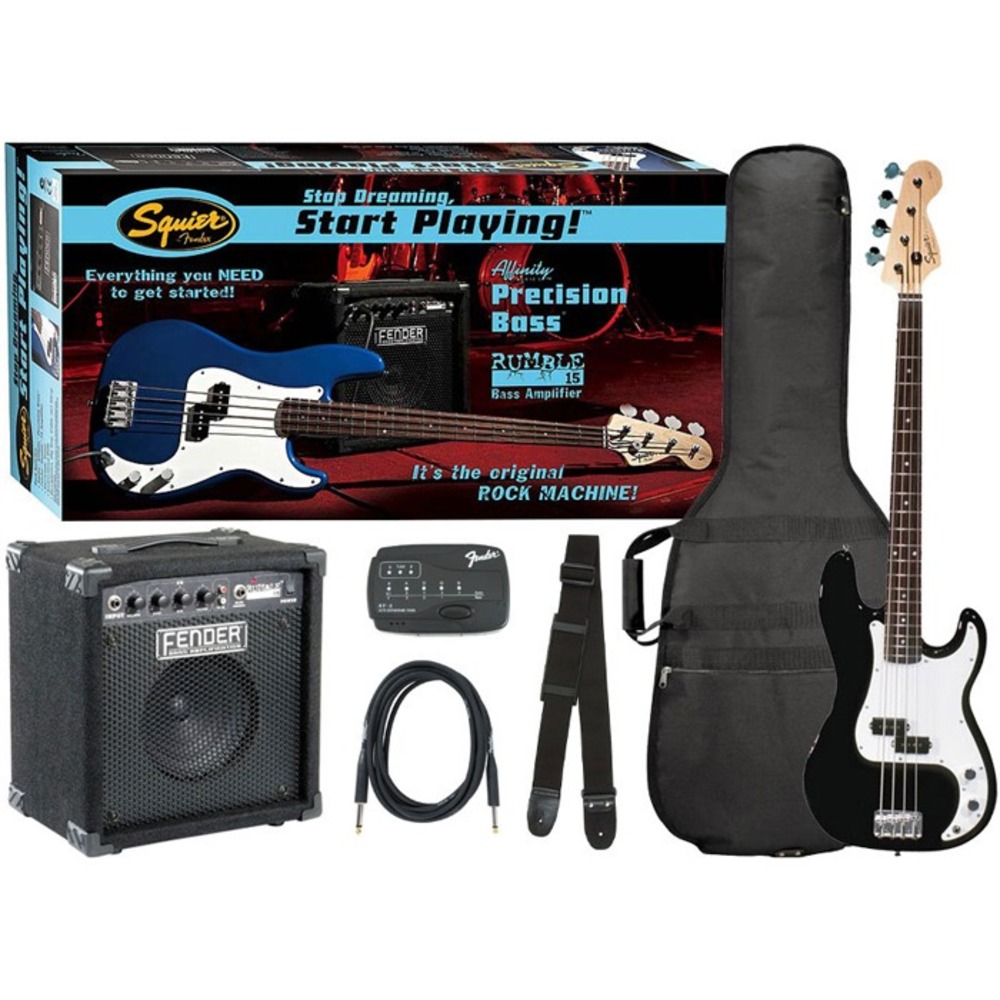 Гитарный комплект Fender Squier Affinity PRECISION BASS RUMBLE 15 AMP BLACK