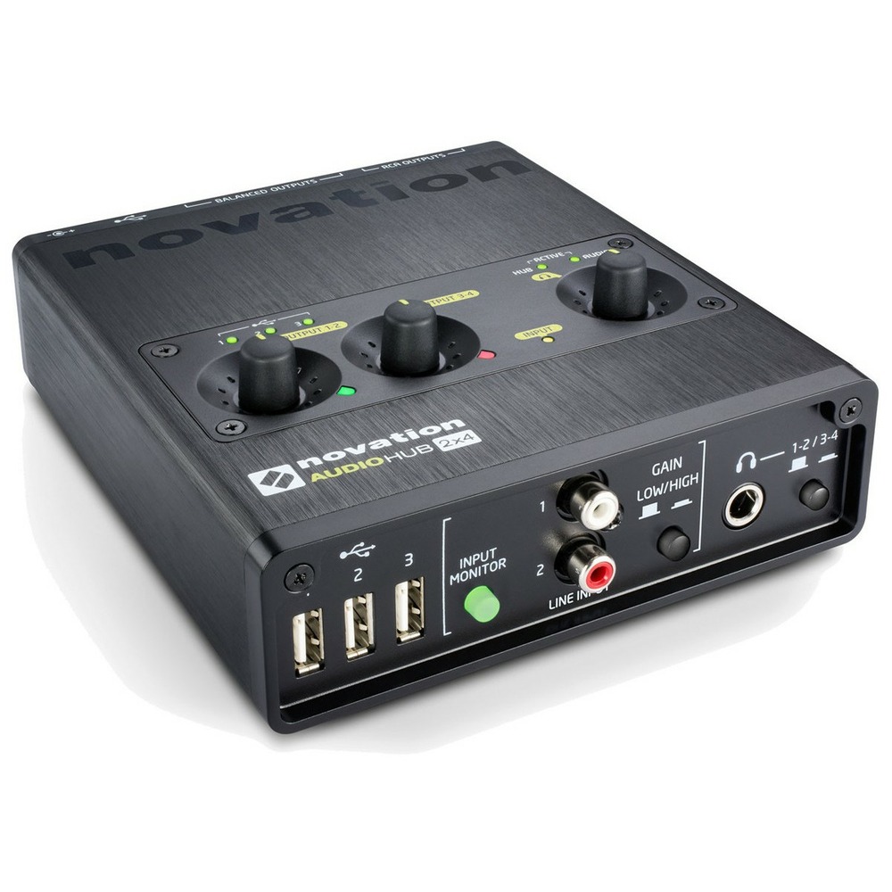 Внешняя звуковая карта с USB Novation Audiohub 2x4