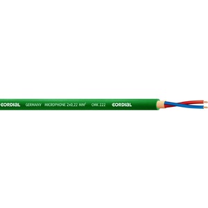 Микрофонный кабель на метраж Cordial CMK 222 green