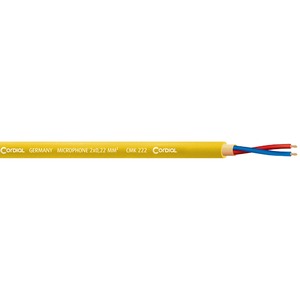 Микрофонный кабель на метраж Cordial CMK 222 yellow