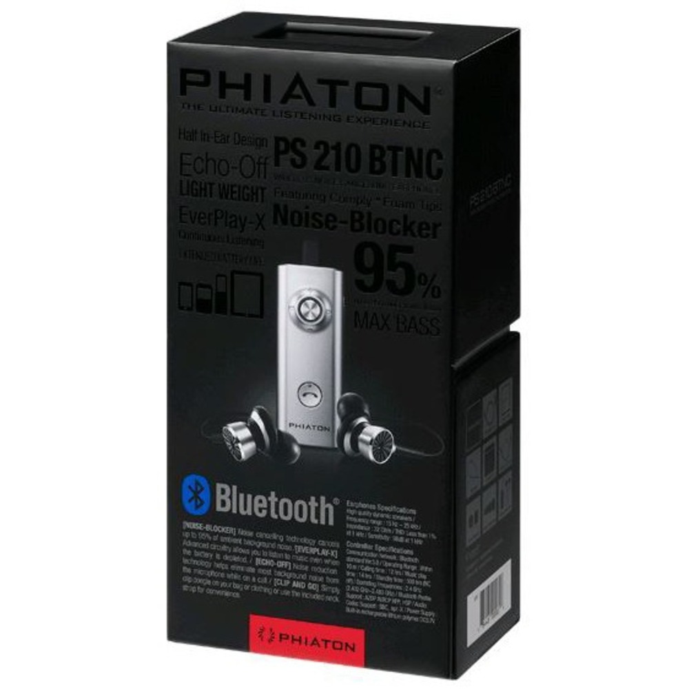 Наушники внутриканальные беспроводные Phiaton PS 210 BTNC