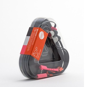 Наушники внутриканальные классические COLOUD POP Blocks Grey/Red