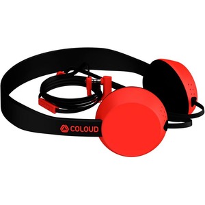 Наушники накладные классические COLOUD KNOCK Blocks Black/Red
