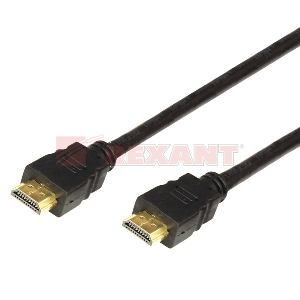 Кабель HDMI - HDMI Rexant 17-6206 HDMI Gold (1 штука) 5.0m