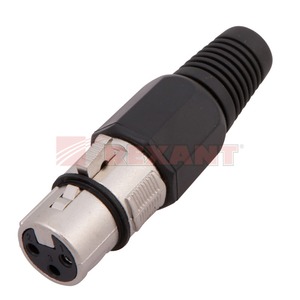 Разъем XLR (Папа) Rexant 14-0541 CANON XLR Female Черный (1 штука)