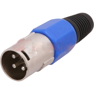 Разъем XLR (Папа) Rexant 14-0552 CANON XLR Male Синий (1 штука)