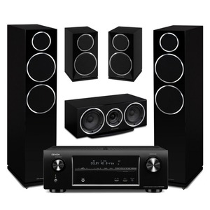 Домашний кинотеатр Denon AVR X1000 + Wharfedale Diamond 230 5.0 set Black