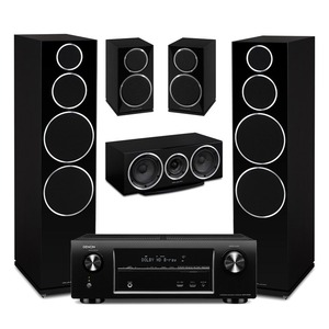 Домашний кинотеатр Denon AVR X1000 + Wharfedale Diamond 240 5.0 set Black
