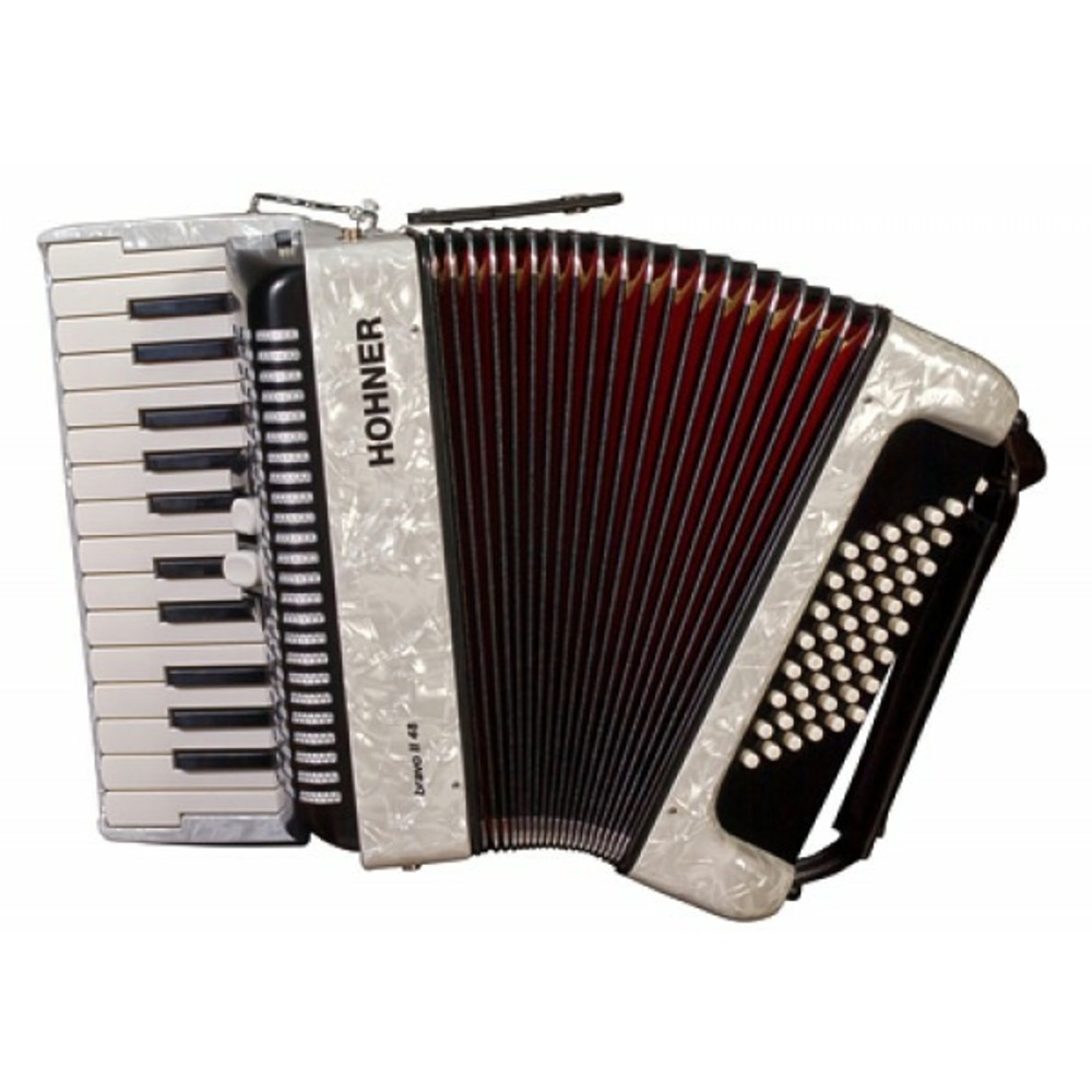 Аккордеон Hohner A1651 BRAVO II 48 White