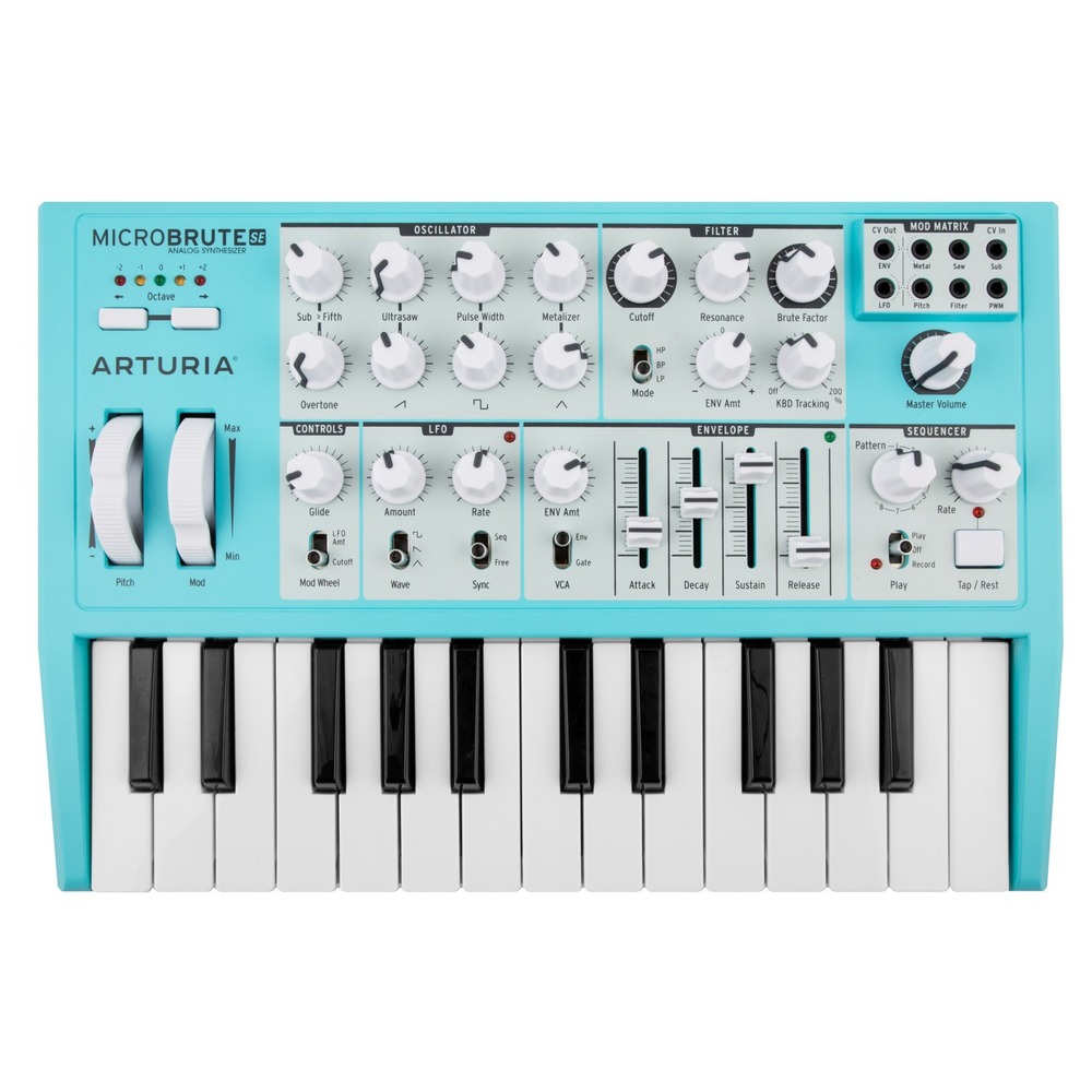 Аналоговый синтезатор Arturia MicroBrute SE Blue