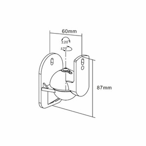 Кронштейн фиксированный Denon Heos Wallmount Black