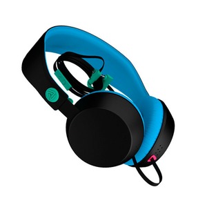 Наушники накладные классические COLOUD KNOCK Blocks Black/Cyan