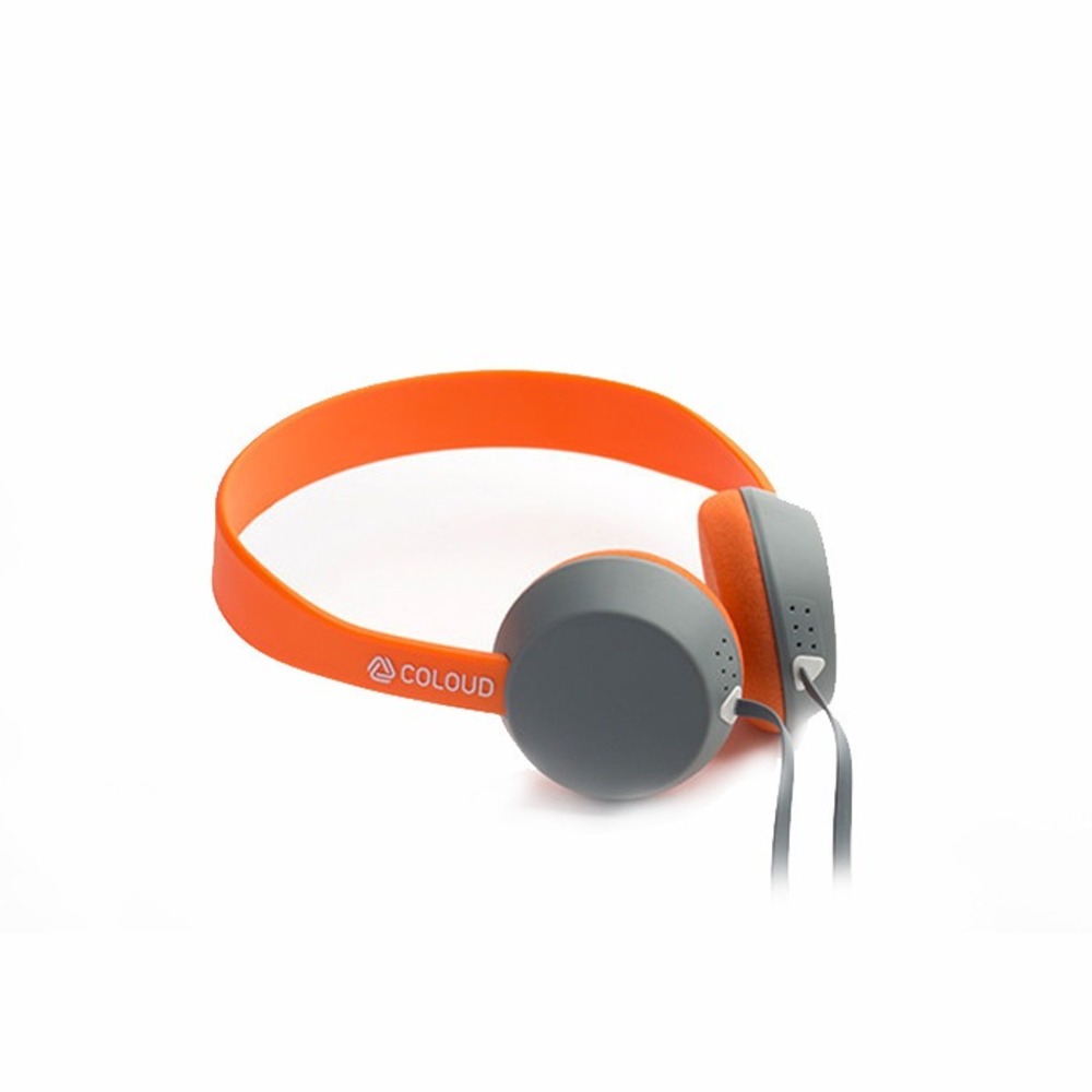 Наушники накладные классические COLOUD KNOCK Blocks Gray/Orange