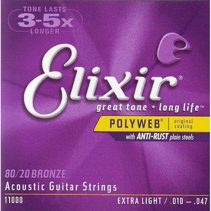 Струны для акустической гитары Elixir 11000
