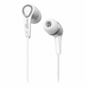 Наушники внутриканальные классические Ritmix RH-105M White