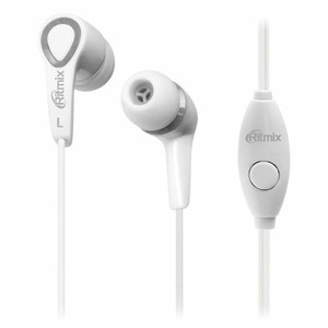 Наушники внутриканальные классические Ritmix RH-105M White