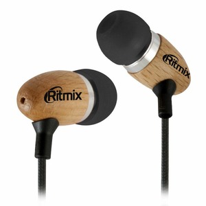 Наушники внутриканальные классические Ritmix RH-159 Wooden